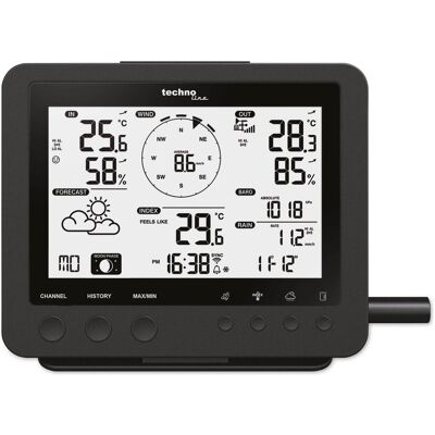 Technoline - WS 1900 - schwarz - Wetterstation Technoline - WS 1900 - schwarz - Wetterstation