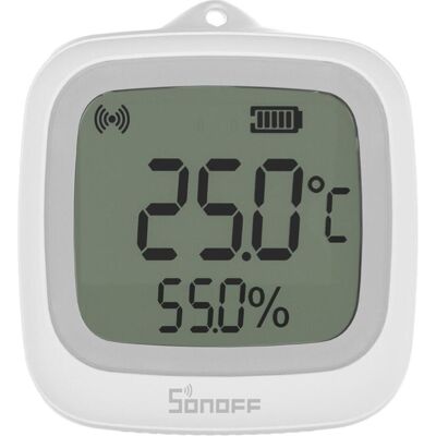 Sonoff Temperature and Humidity Sensor SNZB-02WD, Thermometer + Hygrometer, Weiss Sonoff Temperature and Humidity Sensor SNZB-02WD, Thermometer + Hygrometer, Weiss