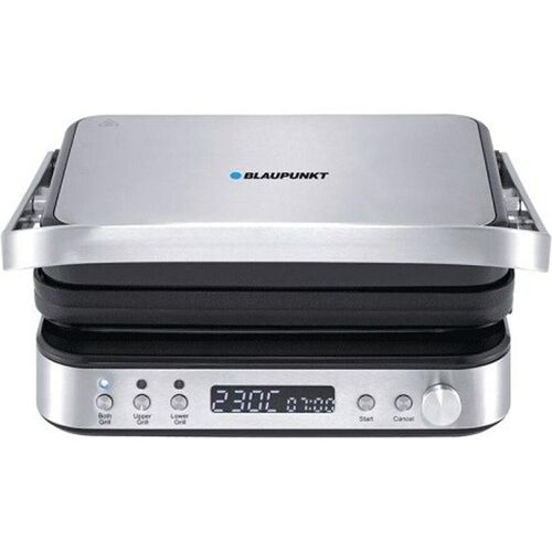 Blaupunkt GRS901 Elektrogrill mit Waffelplatten, Tischgrill, Silber