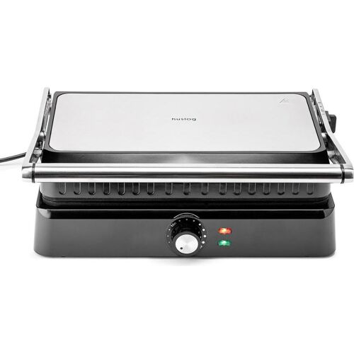 Huslog Elektrogrill 2200W, Kontaktgrill, Schwarz