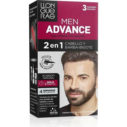 Llongueras, Künstliche Wimpern, MEN ADVANCE #3-castaño oscuro (Wimpern Applikator)