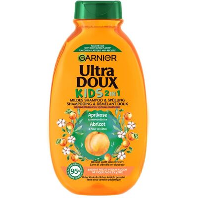 4x Garnier, Shampoo, Ultra Doux Apricot/Coton Flower (Flüssiges Shampoo, 300 ml) 4x Garnier, Shampoo, Ultra Doux Apricot/Coton Flower (Flüssiges Shampoo, 300 ml)