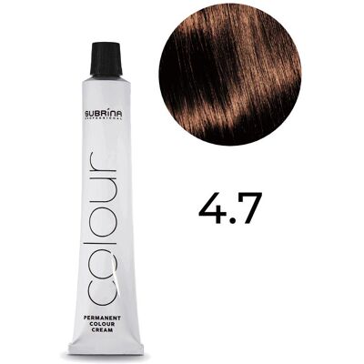 Subrina, Haarfarbe, Vopsea de par permanenta Essential Colour 4/7, Castaniu Mediu Castaniu, 100ml (4/7) Subrina, Haarfarbe, Vopsea de par permanenta Essential Colour 4/7, Castaniu Mediu Castaniu, 100ml (4/7)