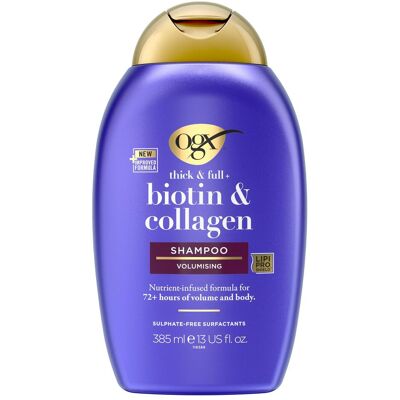 2x Ogx, Shampoo, Shampoo Biotin and Collagen 385 ml (Flüssiges Shampoo, 385 ml) 2x Ogx, Shampoo, Shampoo Biotin and Collagen 385 ml (Flüssiges Shampoo, 385 ml)