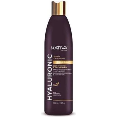 Kativa, Shampoo, Hyaluronic Keratin Q10 Shampoo 355ml (Flüssiges Shampoo, 355 ml) Kativa, Shampoo, Hyaluronic Keratin Q10 Shampoo 355ml (Flüssiges Shampoo, 355 ml)