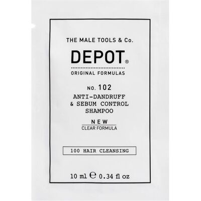 Depot, Shampoo, Nr. 102 Anti-Schuppen & Sebum Control Shampoo 10ml (Flüssiges Shampoo) Depot, Shampoo, Nr. 102 Anti-Schuppen & Sebum Control Shampoo 10ml (Flüssiges Shampoo)