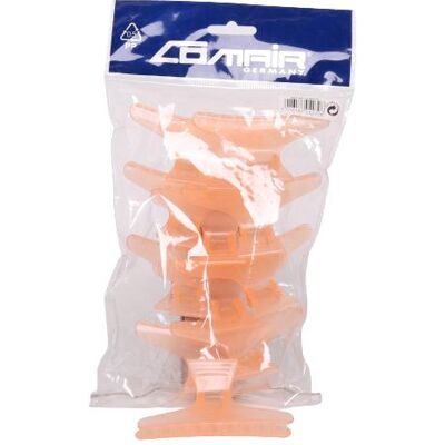 Comair, Haarklammer + Haarclips, Abteilklammern 12er orange gross Plastik (12 Stk.) Comair, Haarklammer + Haarclips, Abteilklammern 12er orange gross Plastik (12 Stk.)