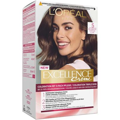 L’Oréal Paris - Excellence Crème Permanent - Hellbraun - Haircolor L’Oréal Paris - Excellence Crème Permanent - Hellbraun - Haircolor