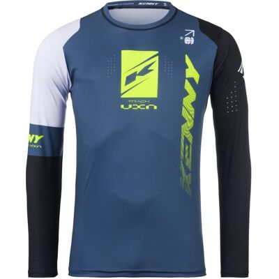 Kenny, Motorsportbekleidung, Racing T-Shirt Cross/Enduro Modell Track Zoom Benzin Farbe Blau/Gelb/Weiss/Schwarz Grösse XXL (XXL) Kenny, Motorsportbekleidung, Racing T-Shirt Cross/Enduro Modell Track Zoom Benzin Farbe Blau/Gelb/Weiss/Schwarz Grösse XXL (XXL)