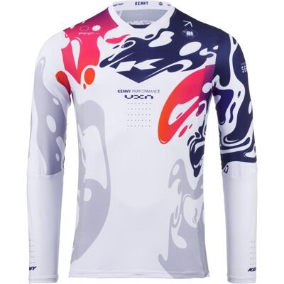 Kenny, Motorsportbekleidung, Racing Cross/Enduro T-Shirt Modell Performance Fluid Farbe Weiss/Grau/Rot/Blau Grösse XL (XL) Kenny, Motorsportbekleidung, Racing Cross/Enduro T-Shirt Modell Performance Fluid Farbe Weiss/Grau/Rot/Blau Grösse XL (XL)