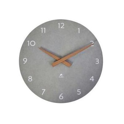 Alba, Wanduhr, Holz-Wanduhr "HORMILENA", Quarzuhr, grau (30 cm) Alba, Wanduhr, Holz-Wanduhr "HORMILENA", Quarzuhr, grau (30 cm)