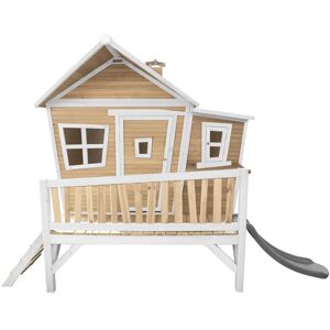 Axi Emma Spielhaus Braun/Weiss - Graue Rutsche Axi Emma Spielhaus Braun/Weiss - Graue Rutsche