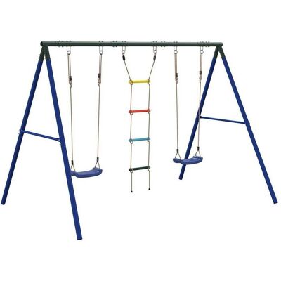vidaXL Schaukelset mit Sitzen & Leiter - Außenspielplatz vidaXL Schaukelset mit Sitzen & Leiter - Außenspielplatz