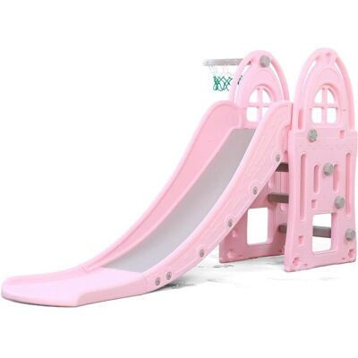 Moni Verena Kinderrutsche - 172cm - Pink - Bis 40kg - Für Garten oder Innen Moni Verena Kinderrutsche - 172cm - Pink - Bis 40kg - Für Garten oder Innen