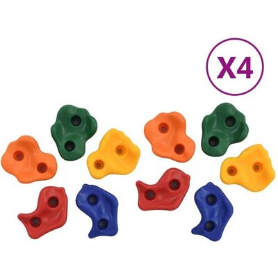vidaXL 10/20x Klettersteine Mehrfarbig PE Outdoor - Klettersteine vidaXL 10/20x Klettersteine Mehrfarbig PE Outdoor - Klettersteine