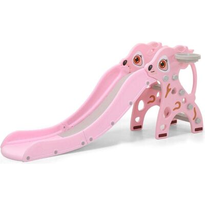 Moni Kinderrutsche Tiana WM19021 - 160cm, Pink, mit Basketballkorb Moni Kinderrutsche Tiana WM19021 - 160cm, Pink, mit Basketballkorb
