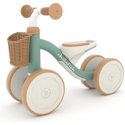 Chillafish - Cruzi 4-wheel first ride-on with woven basket, comfy seat and silent anti-skid wheels ( Chillafish - Cruzi 4-wheel first ride-on with woven basket, comfy seat and silent anti-skid wheels (