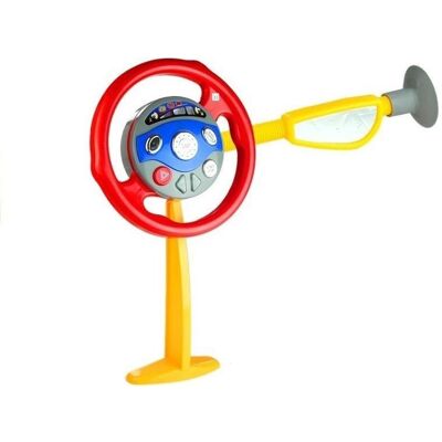 Lean Toys Elektronisches Rücksitz-Fahrer-Kinder-Realistisches-Lenkrad Lean Toys Elektronisches Rücksitz-Fahrer-Kinder-Realistisches-Lenkrad