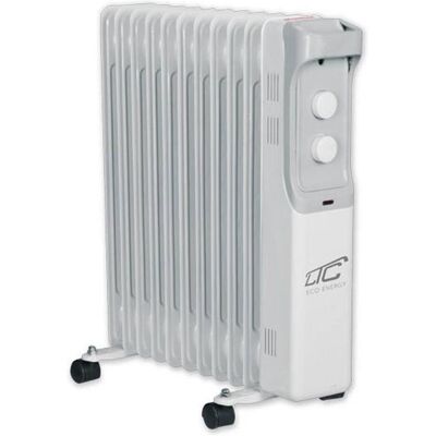 LTC Ölradiator - 2500W, 11 Rippen, Grau - Heizung LTC Ölradiator - 2500W, 11 Rippen, Grau - Heizung