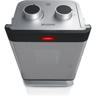 Brandson - 1800W Ceramic Heater - Grey - Oscillating - Ceramic heater Brandson - 1800W Ceramic Heater - Grey - Oscillating - Ceramic heater