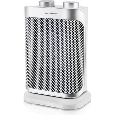 Emerio Keramikheizlüfter 1500W, Ventilation, Thermostat,silb, Heizlüfter, Weiss, Silber Emerio Keramikheizlüfter 1500W, Ventilation, Thermostat,silb, Heizlüfter, Weiss, Silber