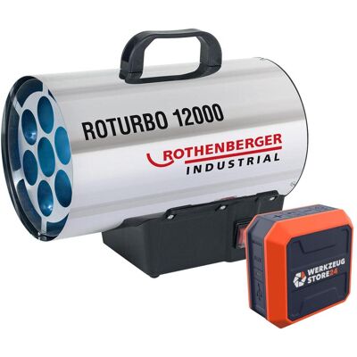 Rothenberger Industrial Heizkanone ROTURBO 12000 mit Piezo inkl. Bluetooth Lautsprecher, Heizlüfter, Orange Rothenberger Industrial Heizkanone ROTURBO 12000 mit Piezo inkl. Bluetooth Lautsprecher, Heizlüfter, Orange