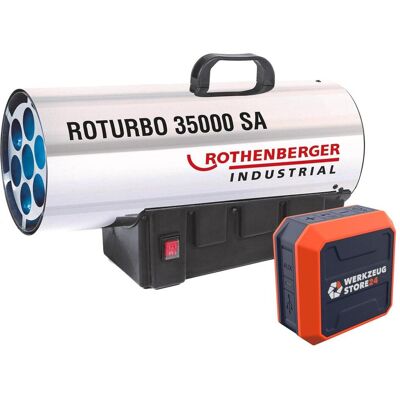 Rothenberger Industrial Heizkanone ROTURBO 35000SA mit Piezo inkl. Bluetooth Lautsprecher, Heizlüfter, Orange Rothenberger Industrial Heizkanone ROTURBO 35000SA mit Piezo inkl. Bluetooth Lautsprecher, Heizlüfter, Orange
