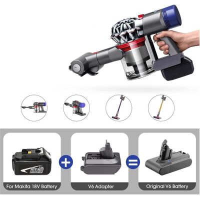 Japcell Makita 18V Akku-Adapter für Dyson V6, Staubsauger Zubehör Japcell Makita 18V Akku-Adapter für Dyson V6, Staubsauger Zubehör