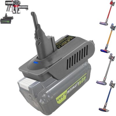 Japcell Ryobi 40V Akku-Adapter für Dyson V7 V8, Staubsauger Zubehör Japcell Ryobi 40V Akku-Adapter für Dyson V7 V8, Staubsauger Zubehör