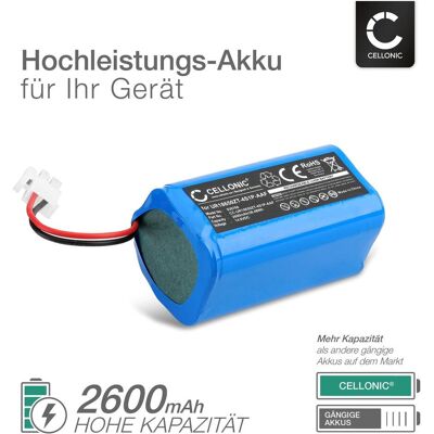 Cellonic Akku für ECOVACS Deebot M82, Staubsauger Roboter Zubehör, Blau Cellonic Akku für ECOVACS Deebot M82, Staubsauger Roboter Zubehör, Blau
