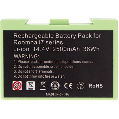AccuCell Akku passend für iRobot Roomba e5, i7 Li-Ion 14,4V 2500mAh 36Wh, Staubsauger Roboter Zubehör AccuCell Akku passend für iRobot Roomba e5, i7 Li-Ion 14,4V 2500mAh 36Wh, Staubsauger Roboter Zubehör