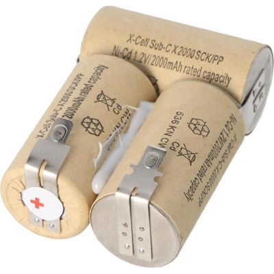 AccuCell NiCd Akku für Handstaubsauger - Faston 4,8 mm - 1900-2000mAh AccuCell NiCd Akku für Handstaubsauger - Faston 4,8 mm - 1900-2000mAh