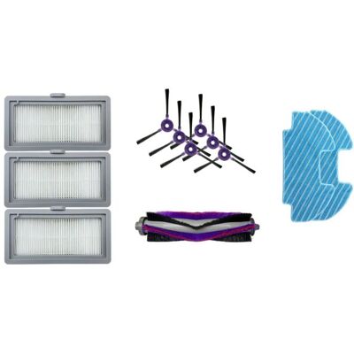 Midea Staubsauger Ersatzteile Set - 6 Seitenbürsten, Hauptbürste, HEPA-Filter, Wischmop Midea Staubsauger Ersatzteile Set - 6 Seitenbürsten, Hauptbürste, HEPA-Filter, Wischmop
