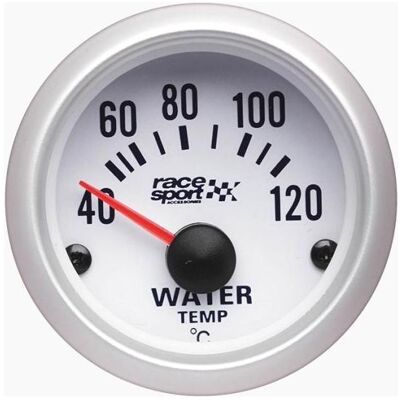 Race Sport Wassertemperaturmesser - 52mm 12V Race Sport Wassertemperaturmesser - 52mm 12V