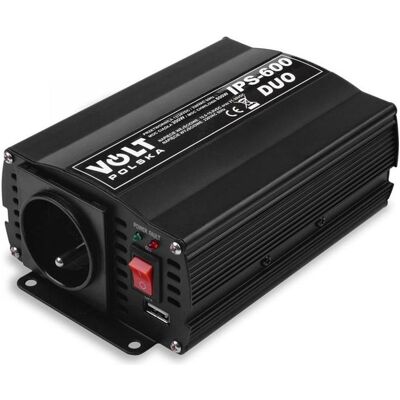 Volt Polska, Spannungswandler, Przetwornica napiecia IPS 600 DUO 12/24V/230V Volt Polska, Spannungswandler, Przetwornica napiecia IPS 600 DUO 12/24V/230V