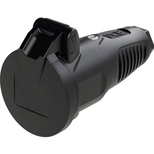 PCE, Netzstecker + Netzkupplung, PC Electric 2412-ssw Schutzkontaktkupplung Gummi 250 V Schwarz IP54