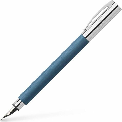Faber-Castell, Schreibstifte, Füllfederhalter (Blau, Chrom, 1 x)