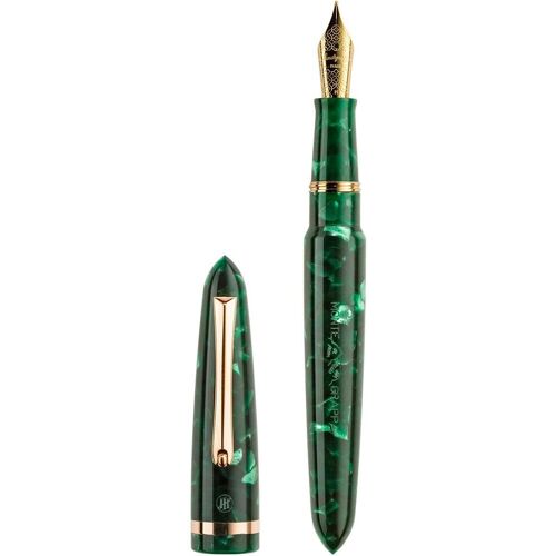 Montegrappa, Schreibstifte, Isven2ag Venetia Füllfederhalter, Vintage Nadelbaum, F (Green)