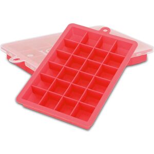 Intirilife 2x Eiswürfelformen - Rot - 24 Fächer Intirilife 2x Eiswürfelformen - Rot - 24 Fächer
