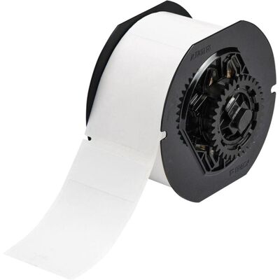 Brady, Etikettenrolle, B33-27-461, Polyester, Weiss/Transparent, matt, 50.80 x 25.40(95.25) mm, permanent (500 E.) (55.88 mm) Brady, Etikettenrolle, B33-27-461, Polyester, Weiss/Transparent, matt, 50.80 x 25.40(95.25) mm, permanent (500 E.) (55.88 mm)