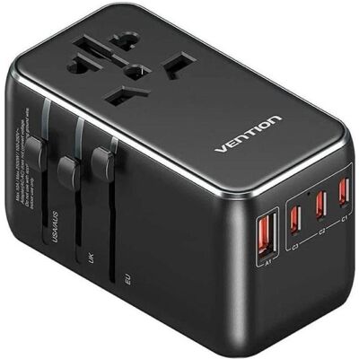 Vention 120W Universeller Reiseadapter PD 65W All-in-One Weltreiseadapter 20W Wandladegerät für USA EU UK US - Reiseadapter Vention 120W Universeller Reiseadapter PD 65W All-in-One Weltreiseadapter 20W Wandladegerät für USA EU UK US - Reiseadapter