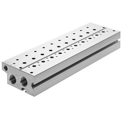 Festo, Rohrverbindungstechnik, Blocco di collegamento 576449 VABM-B10-20E-G38-10-P3 Festo, Rohrverbindungstechnik, Blocco di collegamento 576449 VABM-B10-20E-G38-10-P3