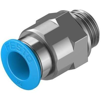 Festo, Rohrverbindungstechnik, Push-in Fitting, Male G1/4, 10mm (Rohrverschraubung) Festo, Rohrverbindungstechnik, Push-in Fitting, Male G1/4, 10mm (Rohrverschraubung)