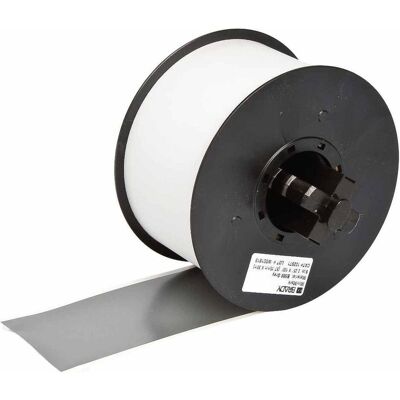 Brady, Etikettenrolle, B-595, Hochleistungs-Industrie-Vinylband, Grau, glänzend, 57.00 mm x 30.00 m, permanent, End (63.50 mm) Brady, Etikettenrolle, B-595, Hochleistungs-Industrie-Vinylband, Grau, glänzend, 57.00 mm x 30.00 m, permanent, End (63.50 mm)