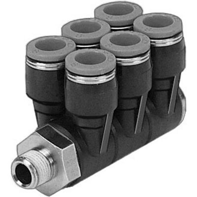 Festo, Rohrverbindungstechnik, QSLV6-3/8-10 153248 Mehrfachverteiler Festo, Rohrverbindungstechnik, QSLV6-3/8-10 153248 Mehrfachverteiler