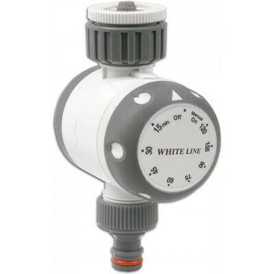 Bradas, Bewässerungssystem, WHITE LINE Mechanische Wasserzeitschaltuhr (Bewässerungsuhr) Bradas, Bewässerungssystem, WHITE LINE Mechanische Wasserzeitschaltuhr (Bewässerungsuhr)