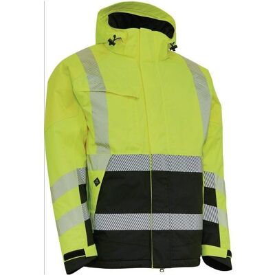 Elka, Dübel, Warnschutz-Winterjacke VISIBLE XTREME Gr.L gelb/marine RAINWEAR Elka, Dübel, Warnschutz-Winterjacke VISIBLE XTREME Gr.L gelb/marine RAINWEAR