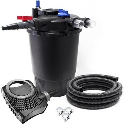 SunSun, Brunnen + Gartenteich, CPF-30000 SET bis 60000l 55W UVC NEO8000 Pumpe Schlauch Teichfilterset SunSun, Brunnen + Gartenteich, CPF-30000 SET bis 60000l 55W UVC NEO8000 Pumpe Schlauch Teichfilterset