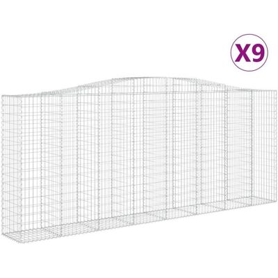 vidaXL Bogenförmige Gabionen - Garten Schallschutz vidaXL Bogenförmige Gabionen - Garten Schallschutz