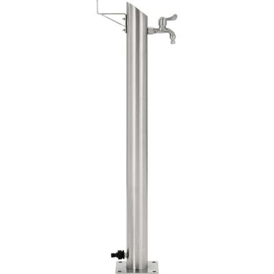 vidaXL Gartensäule aus Edelstahl rund 95cm Bewässerung vidaXL Gartensäule aus Edelstahl rund 95cm Bewässerung